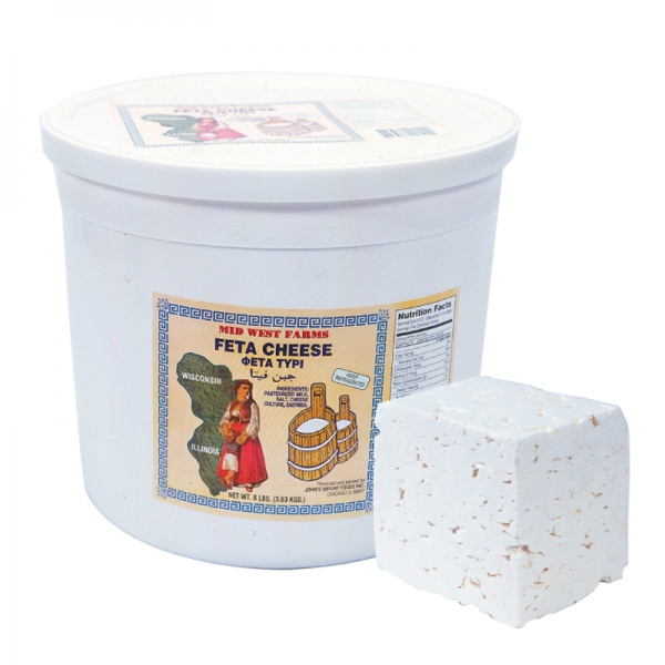 DOMESTIC FETA CHEESE COW'S MILK, IN BRINE
