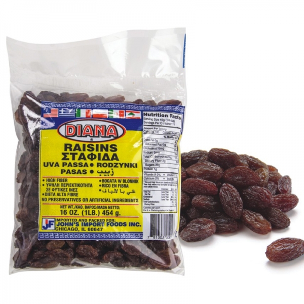 NATURAL SULTANAS RAISINS, GREEK